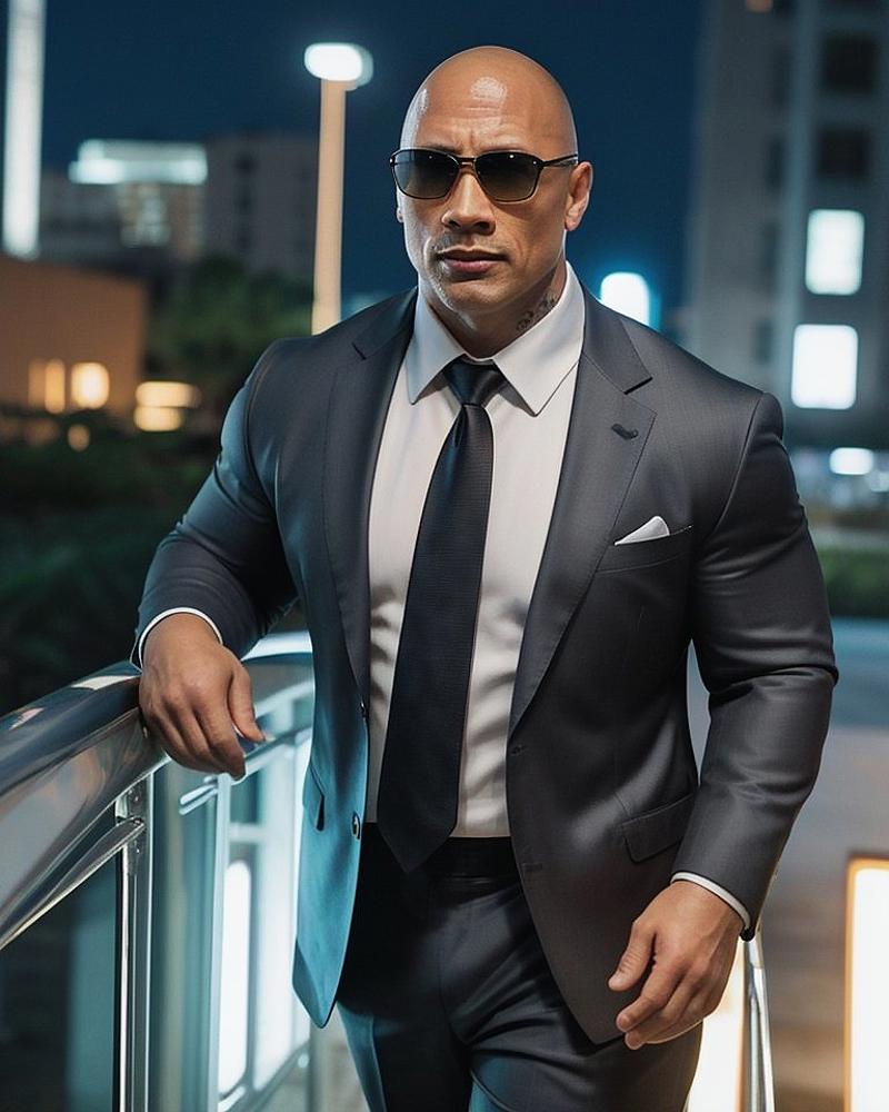 00303-4096481573-up close a Bald head 25 year old Dwayne Johnson wearing teardrop aviator shape sunglasses Famous celebrity bald head, With tatt_clintDwayne.jpg